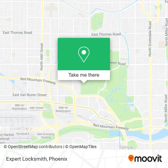 Expert Locksmith map