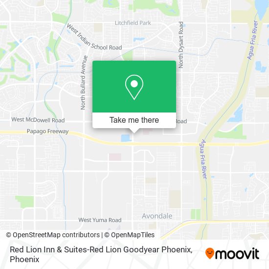 Mapa de Red Lion Inn & Suites-Red Lion Goodyear Phoenix