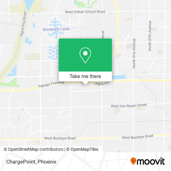 Mapa de ChargePoint