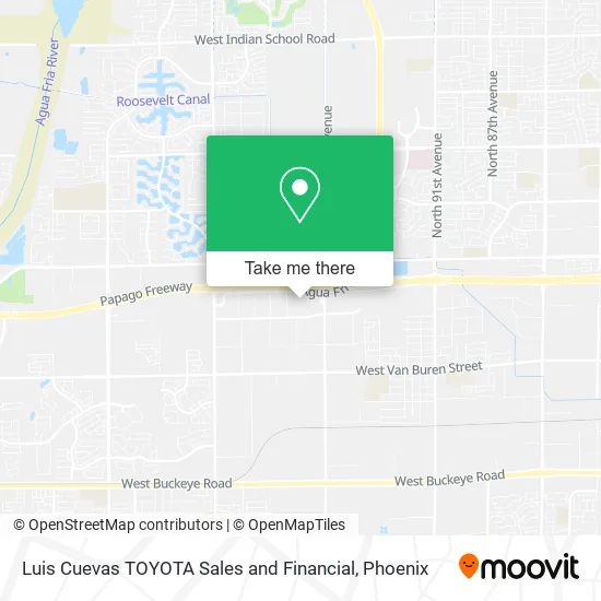 Luis Cuevas TOYOTA Sales and Financial map