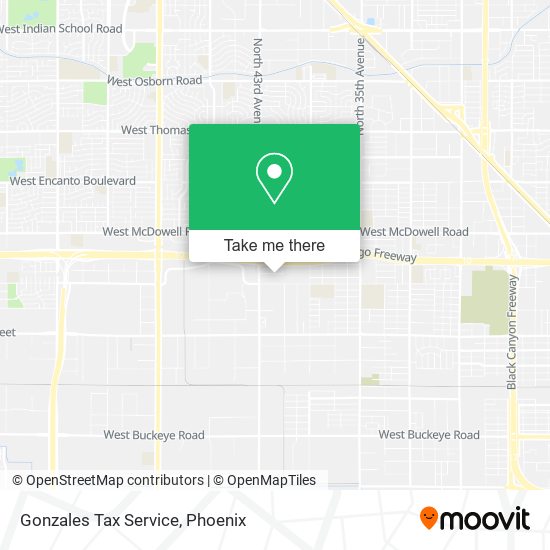 Gonzales Tax Service map