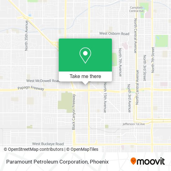 Mapa de Paramount Petroleum Corporation