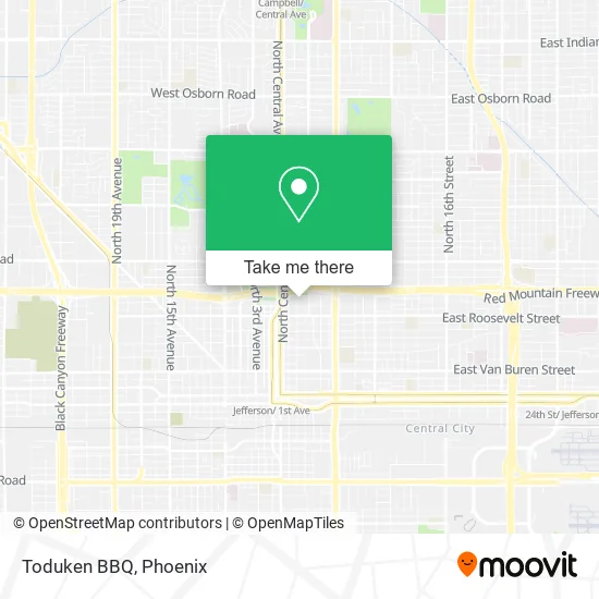 Toduken BBQ map