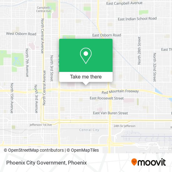 Mapa de Phoenix City Government