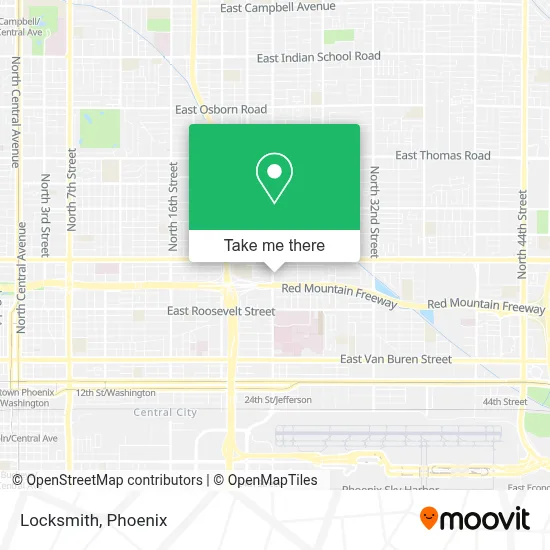 Locksmith map