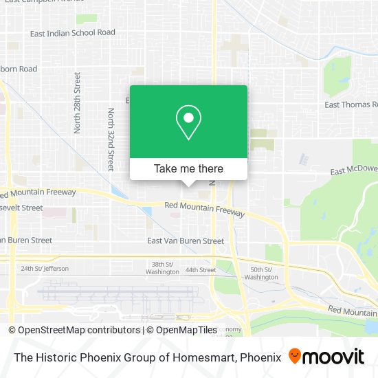 Mapa de The Historic Phoenix Group of Homesmart