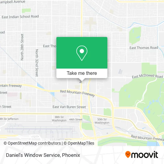Daniel's Window Service map