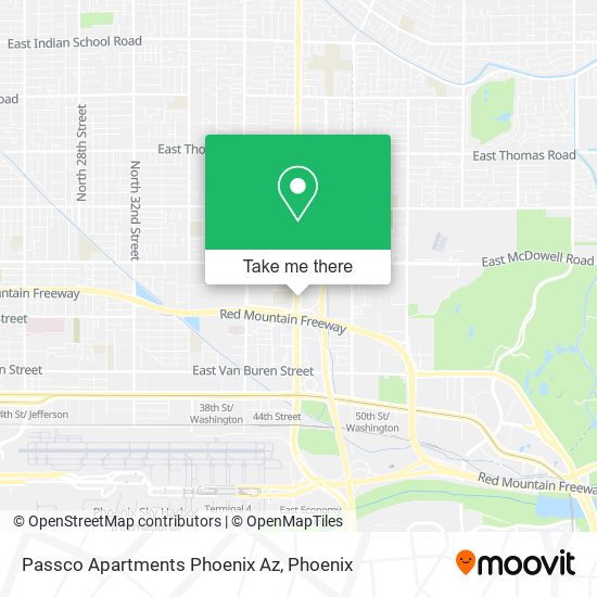 Passco Apartments Phoenix Az map