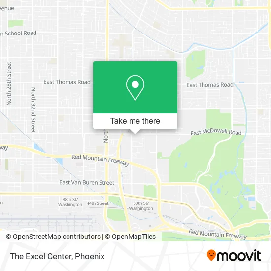 The Excel Center map