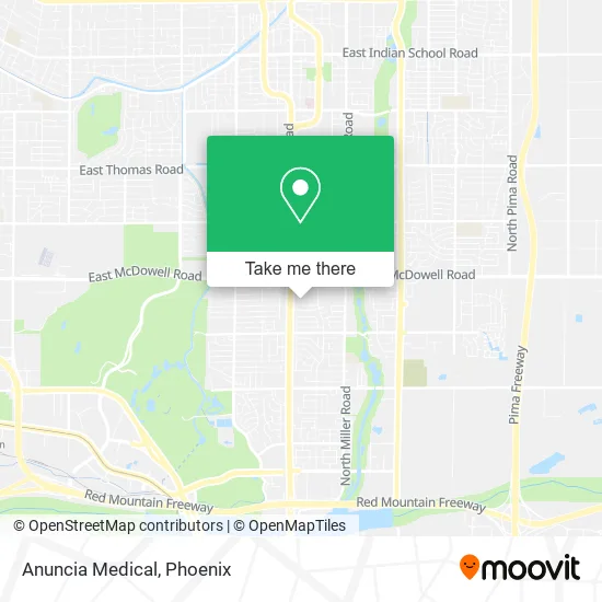 Anuncia Medical map