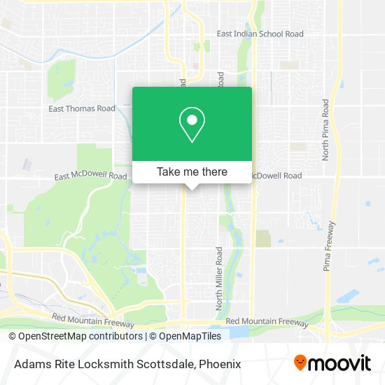 Adams Rite Locksmith Scottsdale map