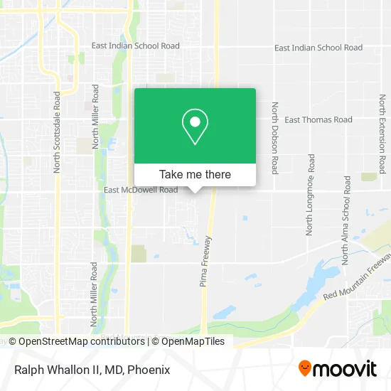 Ralph Whallon II, MD map