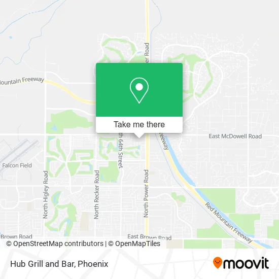 Hub Grill and Bar map