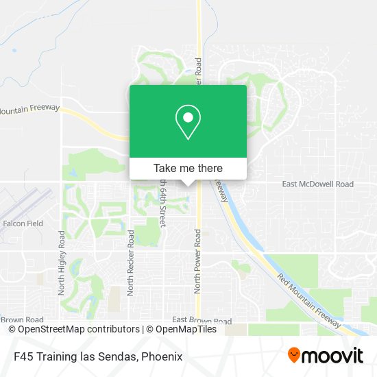 F45 Training las Sendas map