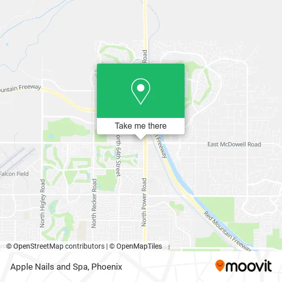 Apple Nails and Spa map