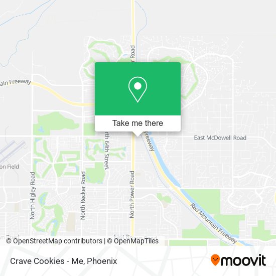 Crave Cookies - Me map