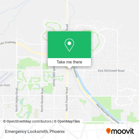 Emergency Locksmith map