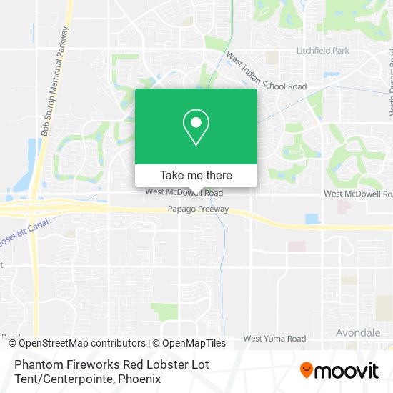 Phantom Fireworks Red Lobster Lot Tent / Centerpointe map