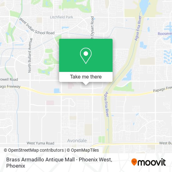 Mapa de Brass Armadillo Antique Mall - Phoenix West