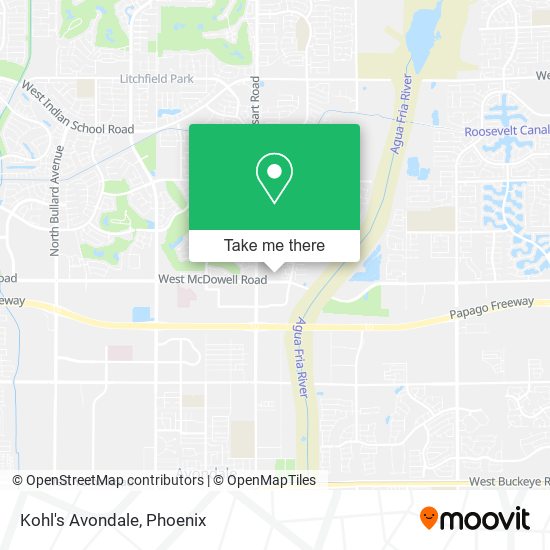 Kohl's Avondale map