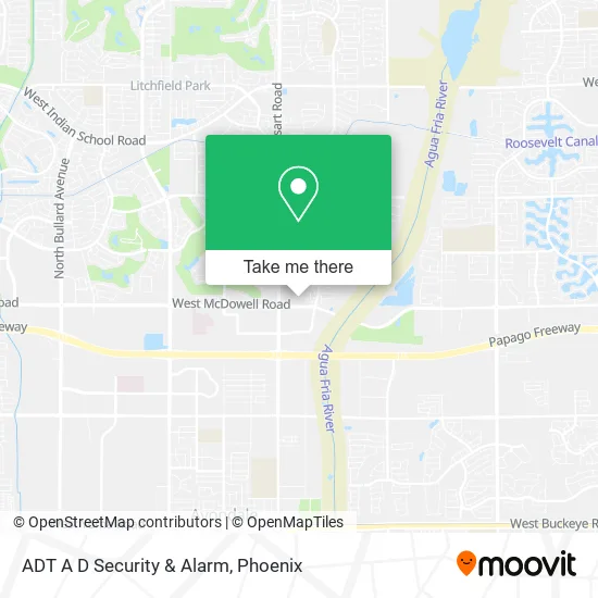 ADT A D Security & Alarm map
