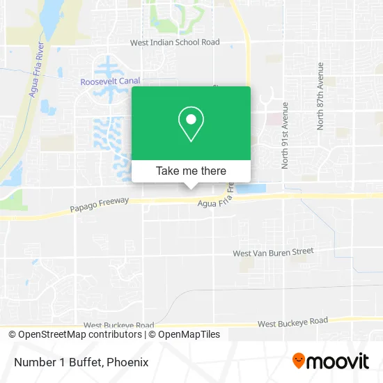 Number 1 Buffet map