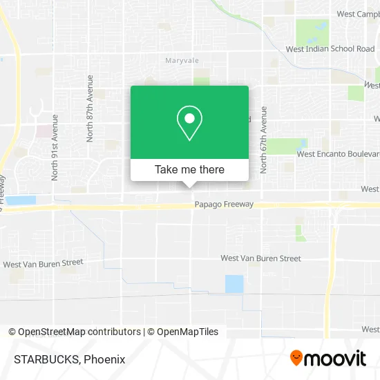 STARBUCKS map