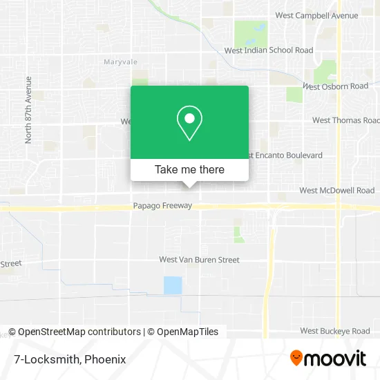 7-Locksmith map