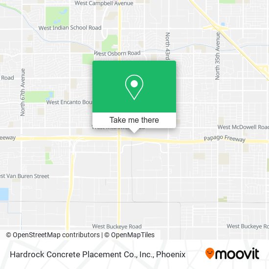 Hardrock Concrete Placement Co., Inc. map