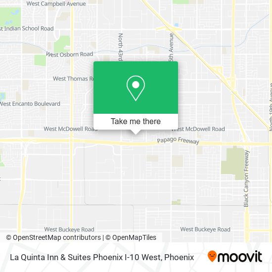 La Quinta Inn & Suites Phoenix I-10 West map