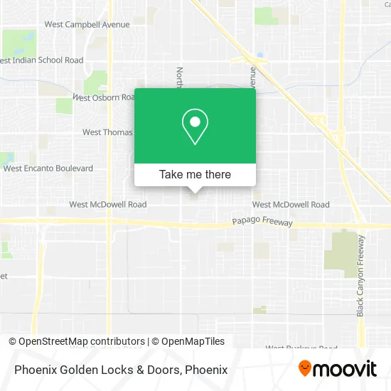Phoenix Golden Locks & Doors map