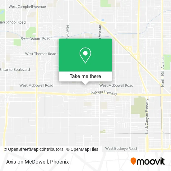 Axis on McDowell map