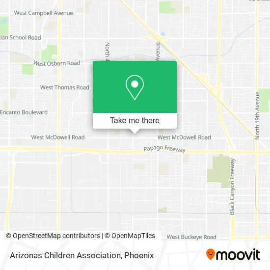 Arizonas Children Association map