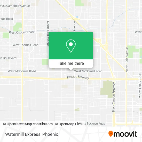 Watermill Express map