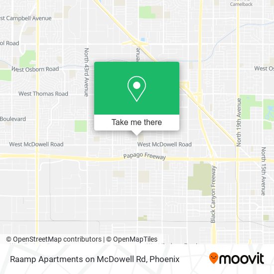 Raamp Apartments on McDowell Rd map