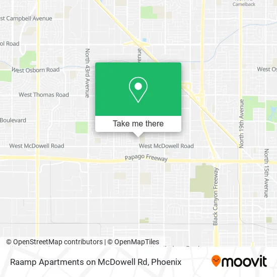 Raamp Apartments on McDowell Rd map