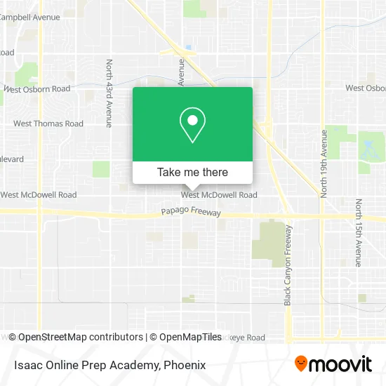 Isaac Online Prep Academy map