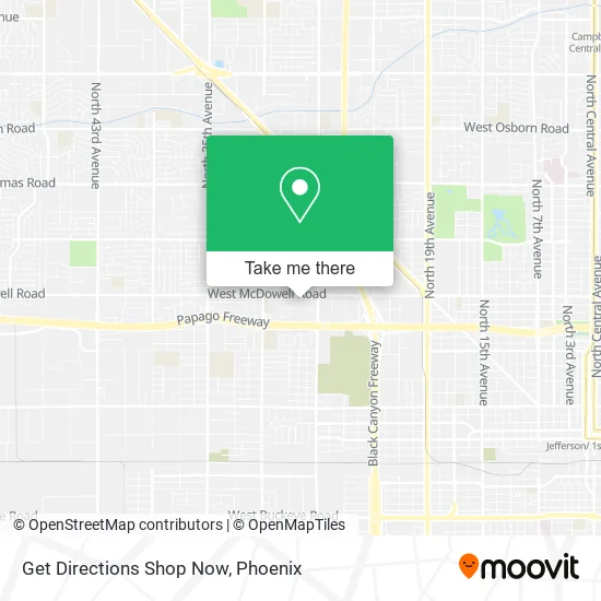 Mapa de Get Directions Shop Now
