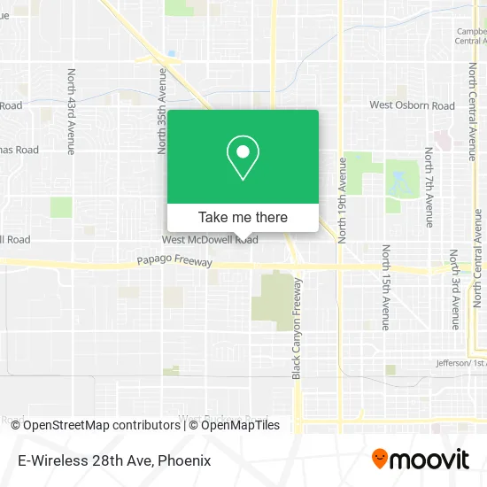 E-Wireless 28th Ave map