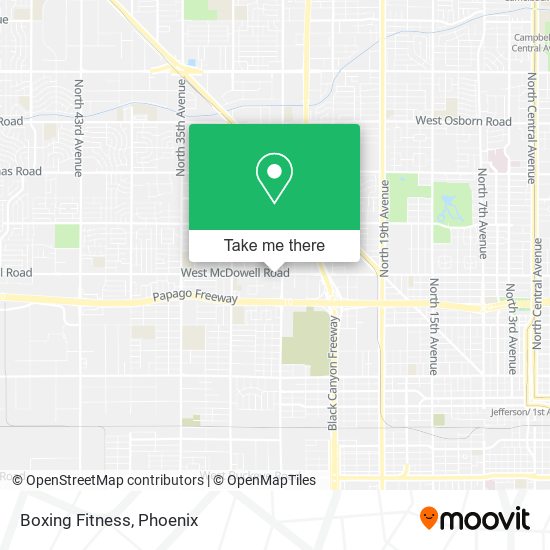 Boxing Fitness map