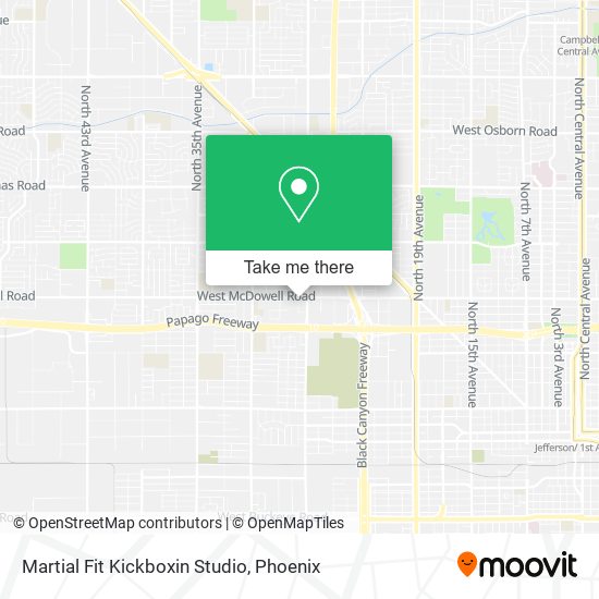 Mapa de Martial Fit Kickboxin Studio