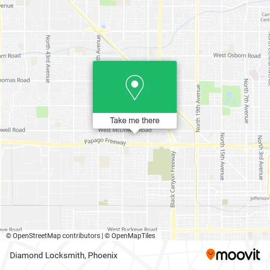 Diamond Locksmith map