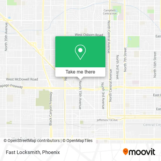 Fast Locksmith map