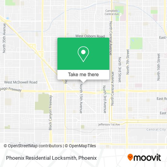 Mapa de Phoenix Residential Locksmith