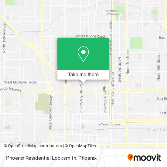 Phoenix Residential Locksmith map
