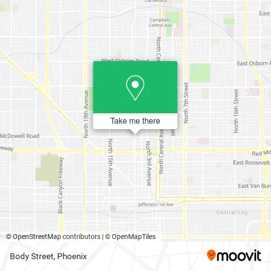 Body Street map