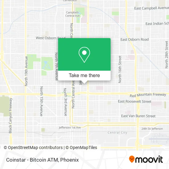 Coinstar - Bitcoin ATM map