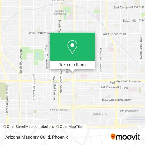 Arizona Masonry Guild map