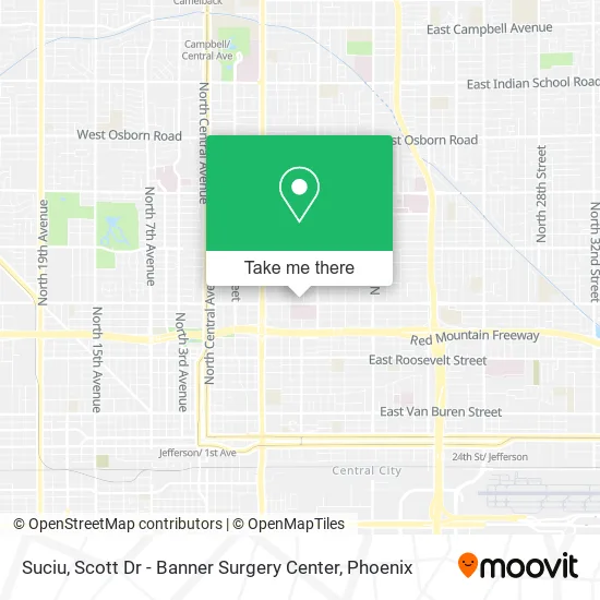 Suciu, Scott Dr - Banner Surgery Center map
