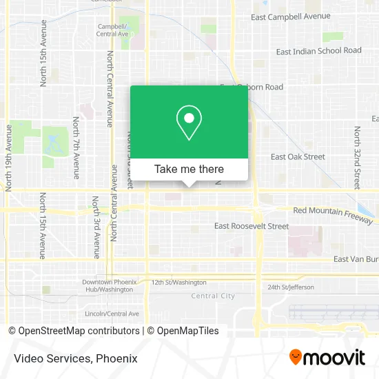 Video Services map